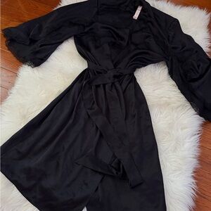 Victoria Secret satin black robe